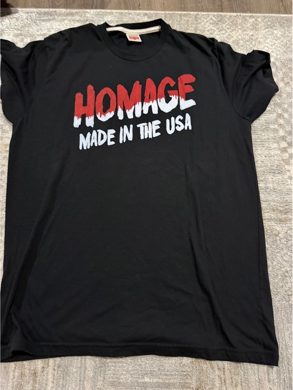 Homage Made in the USA Men's Black T-Shirt XL